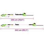 Cortasetos eléctrico telescópico pértiga 25/41 cm 710/550W