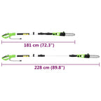 Cortasetos eléctrico telescópico pértiga 25/41 cm 710/550W
