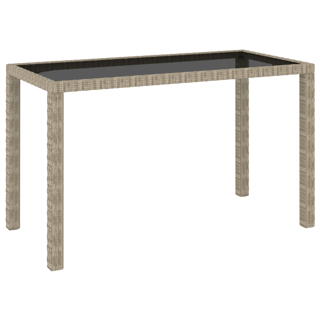 Set comedor de jardín 6 piezas y cojines ratán sintético beige