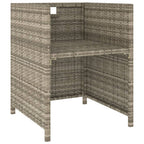 Set comedor de jardín 6 piezas y cojines ratán sintético beige
