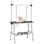 Mesa de aseo ajustable para perros con 1 lazo
