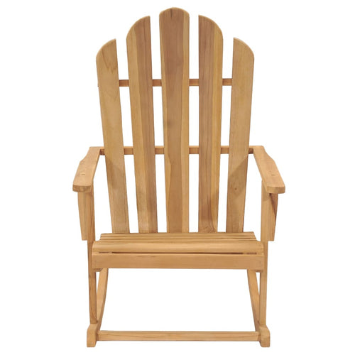 Solid Teak Adirondack Rocking Chair