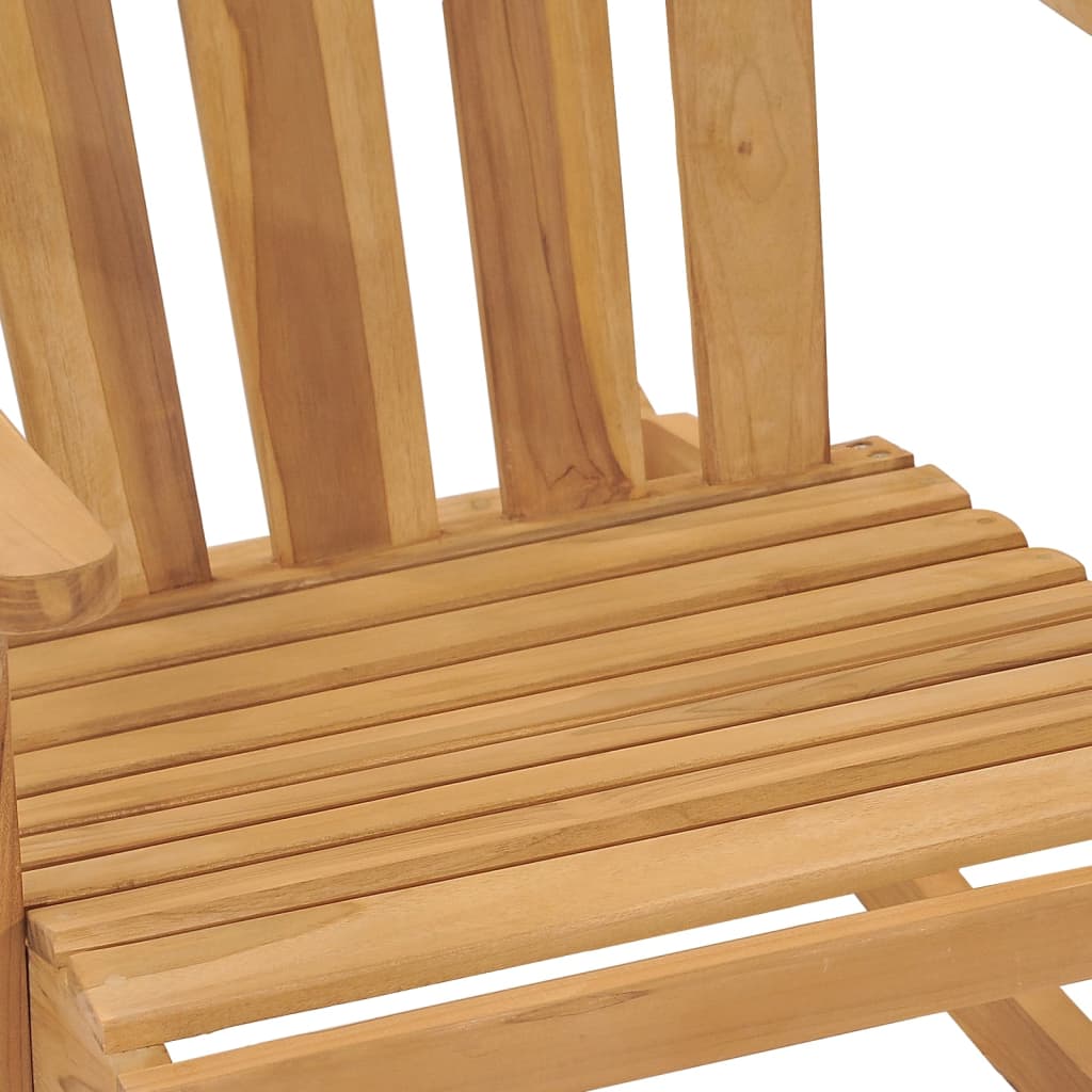 Mecedora Adirondack de madera de teca maciza