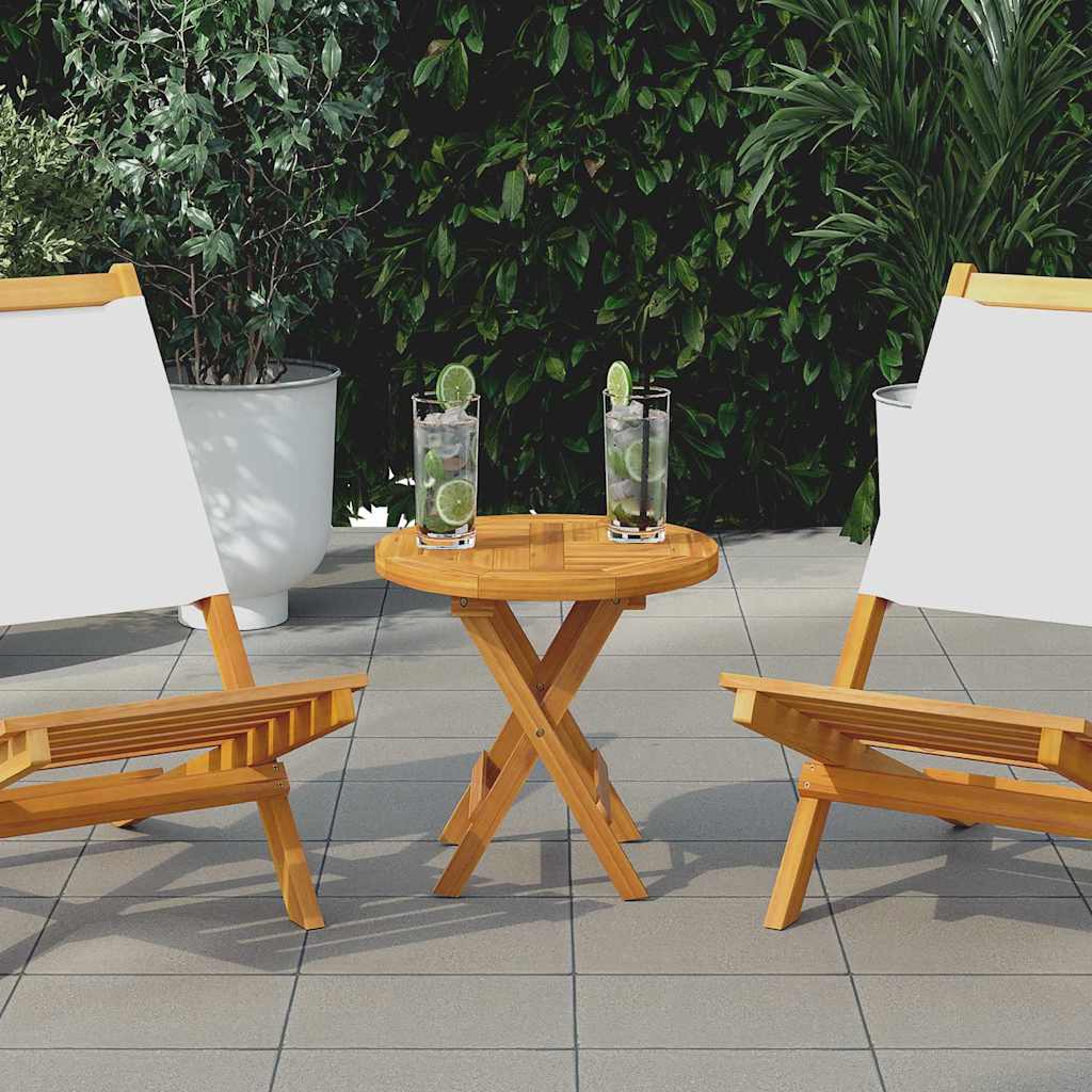 Superficie de mesa redonda madera maciza de teca 2,5 cm 40 cm