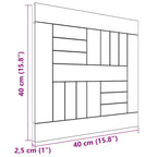 Tablero de mesa cuadrado madera maciza de teca 40x40x2,5 cm