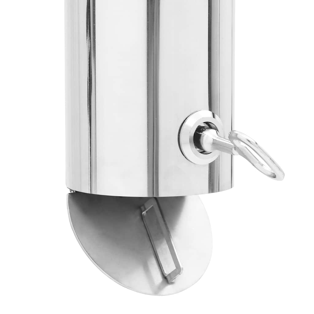 Cenicero de pared de acero inoxidable