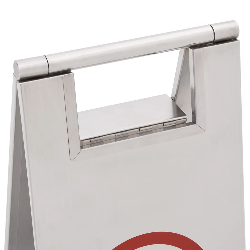 Señal de parking plegable acero inoxidable
