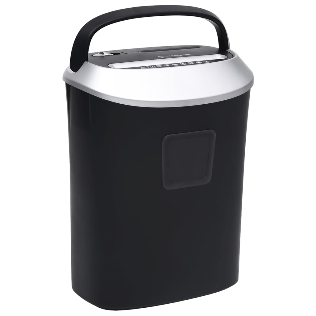 Trituradora de papel corte cruzado 10 hojas negro
