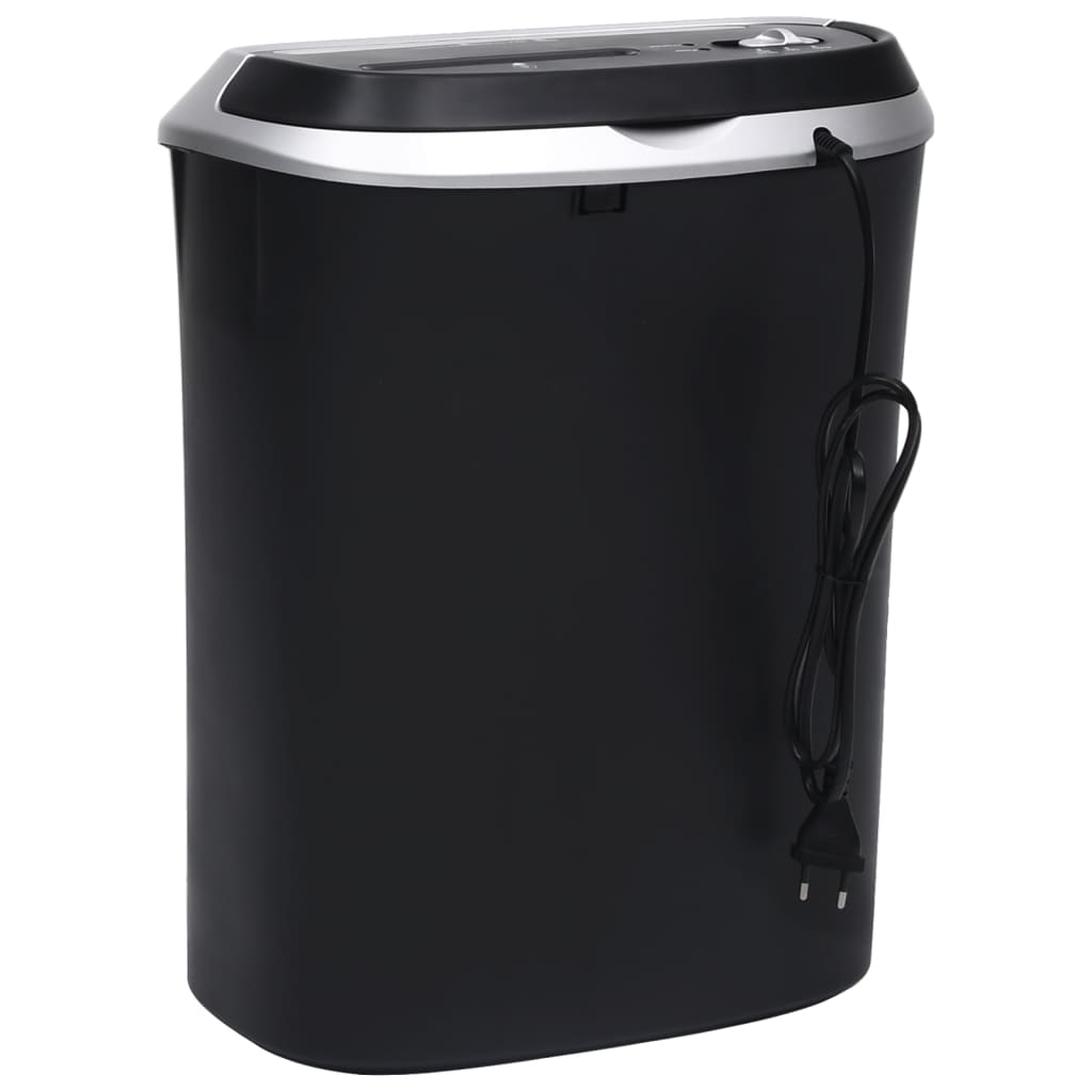 Trituradora de papel corte cruzado 10 hojas negro