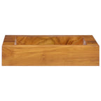 Lavabo de madera maciza de teca 50x35x10 cm