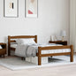 Cama sin colchón madera maciza de pino blanca 180x200 cm