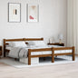Cama sin colchón madera maciza de pino blanca 180x200 cm