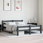 Cama sin colchón madera maciza de pino blanca 180x200 cm