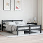 Cama sin colchón madera maciza de pino blanca 180x200 cm