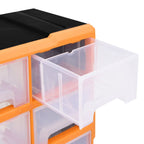 Organizador multicajones con 16 cajones medianos 52x16x37 cm