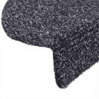 Felpudos autoadhesivos para escaleras, 5 unidades, gris oscuro, semicirculares, 56 x 17 x 3 cm