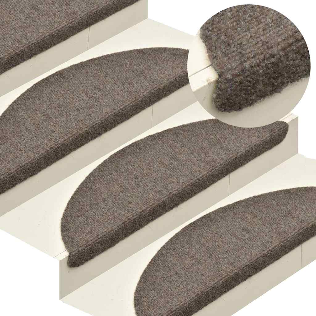 Alfombrillas para escaleras 10 unidades 56x17x3 cm Azul Semicircular