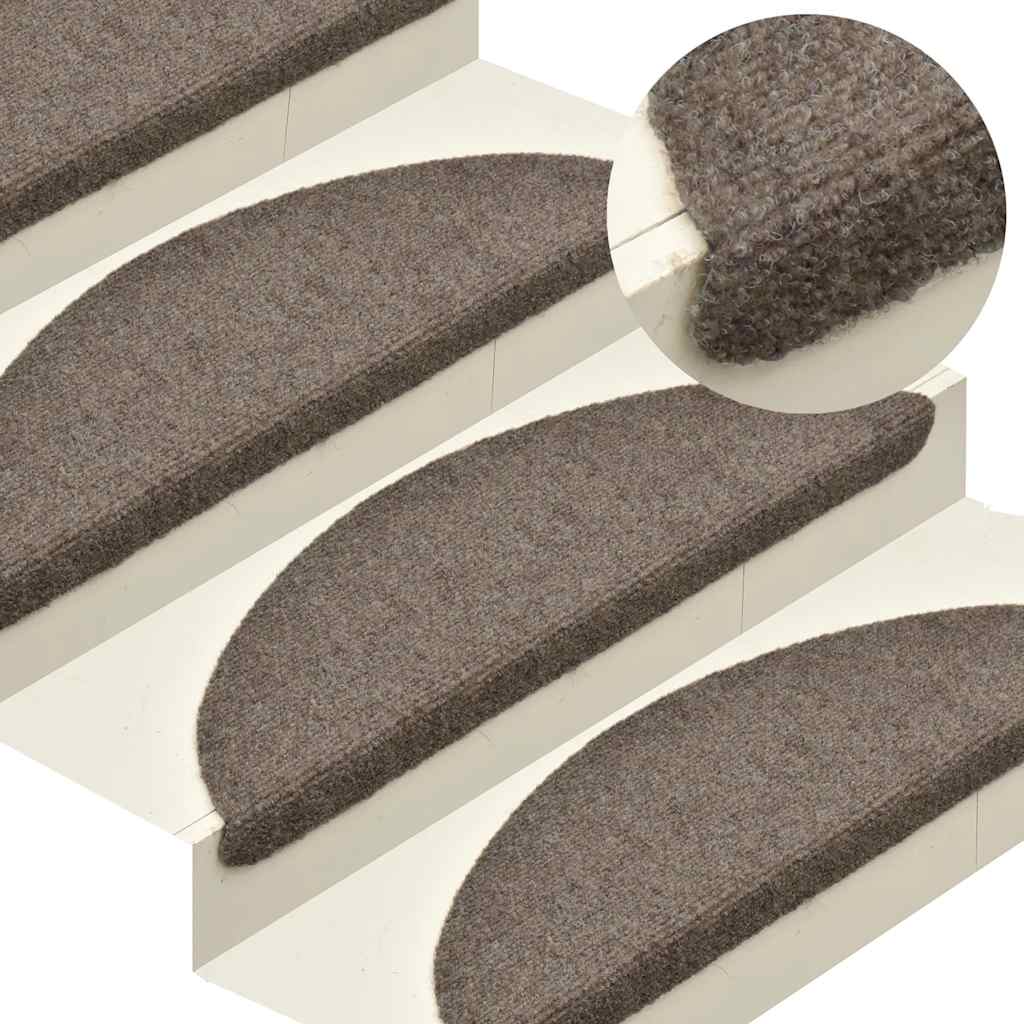 Alfombrillas para escaleras 10 unidades 56x17x3 cm Azul Semicircular