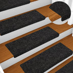 Alfombrillas para escaleras 10 unidades 56x17x3 cm Azul Semicircular