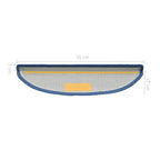 Alfombrillas para escaleras 10 unidades 56x17x3 cm Azul Semicircular