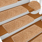 Alfombrilla autoadhesiva de escalera 10 uds antracita 56x17x3cm