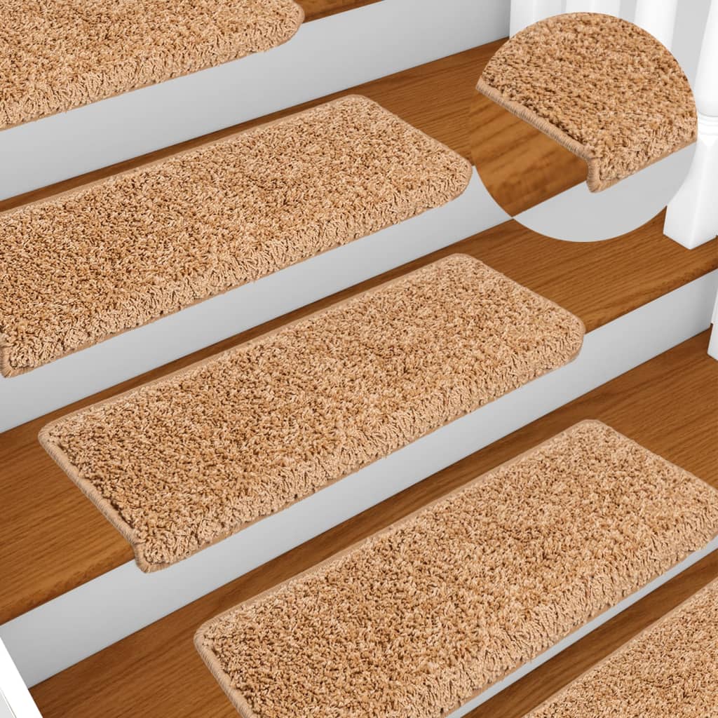 Alfombrilla autoadhesiva de escalera 10 uds antracita 56x17x3cm