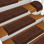 Alfombrilla autoadhesiva de escalera 10 uds antracita 56x17x3cm