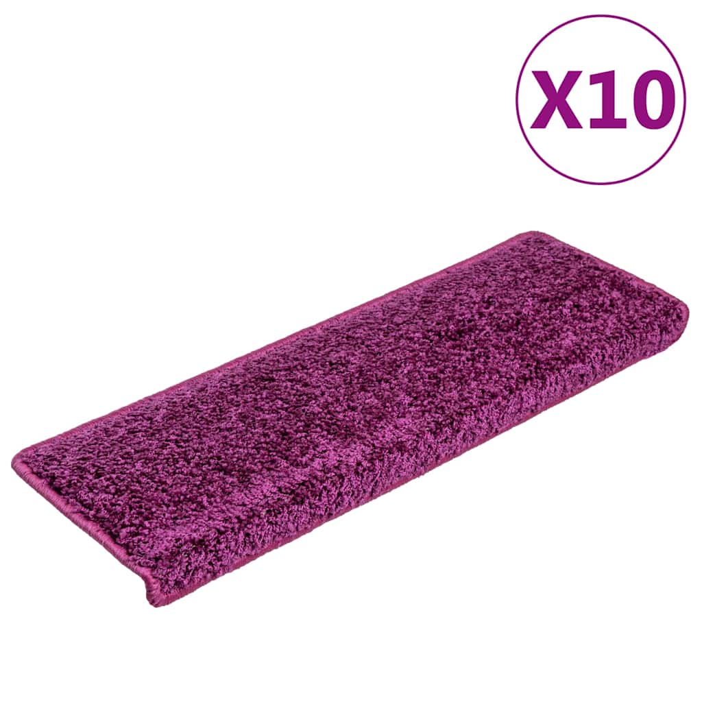 Alfombrilla autoadhesiva de escalera 10 uds antracita 56x17x3cm