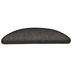 Alfombra autoadhesiva escalera sisal 15 uds antracita 56x17x3cm