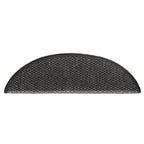 Alfombra autoadhesiva escalera sisal 15 uds antracita 56x17x3cm
