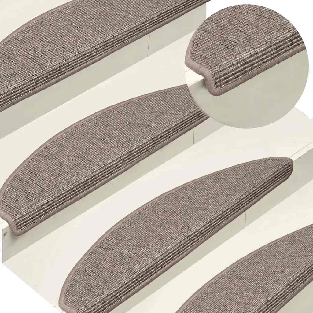 Alfombrillas para escaleras 15 unidades 65x21x4 cm Borde rectangular plateado