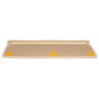 Alfombrillas para escaleras 15 unidades 65x21x4 cm Borde rectangular plateado
