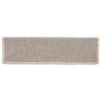Alfombrillas para escaleras 15 unidades 65x21x4 cm Borde rectangular plateado