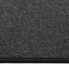 Alfombra de pasillo gris antracita 50x100 cm