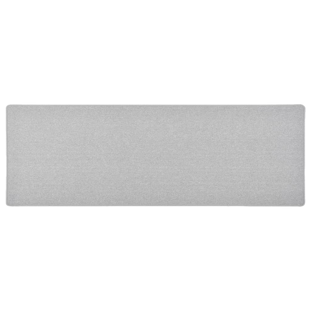 Alfombra de pasillo gris antracita 50x100 cm
