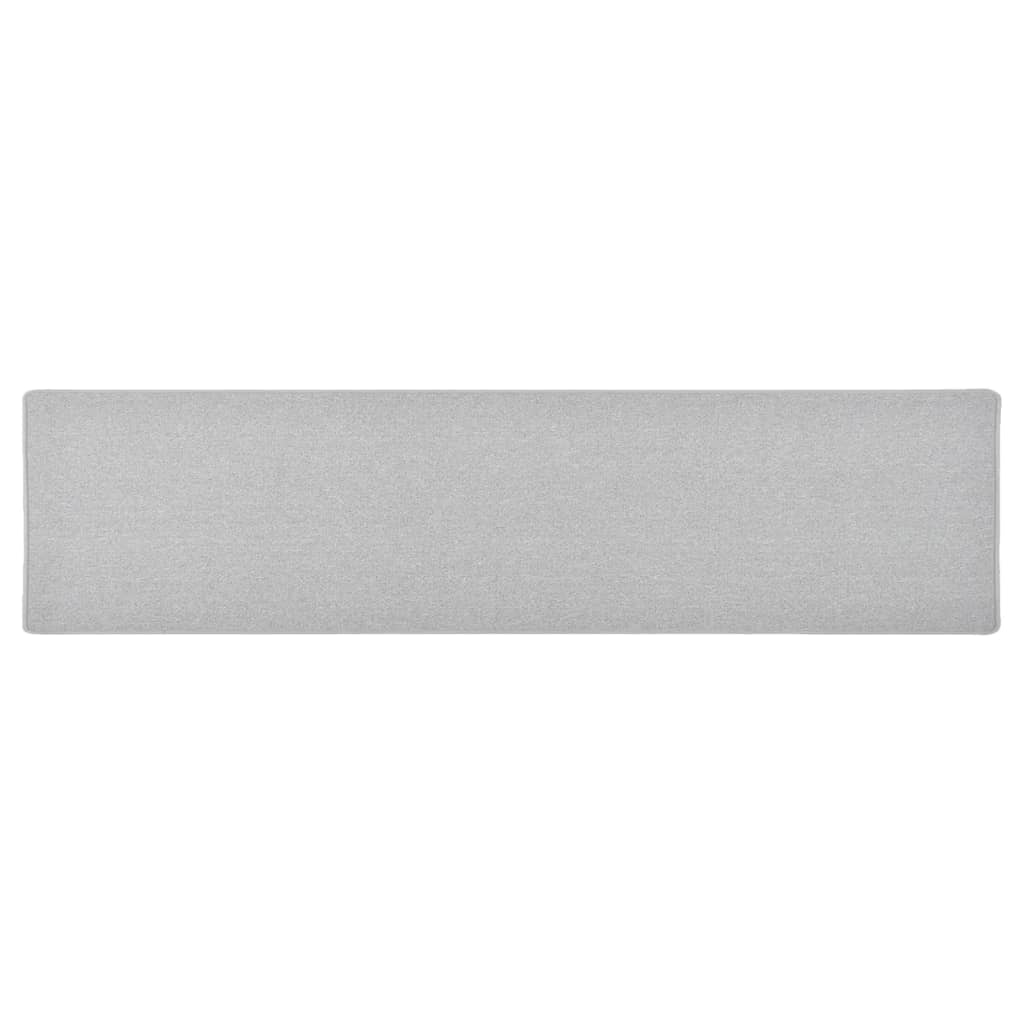 Alfombra de pasillo gris antracita 50x100 cm