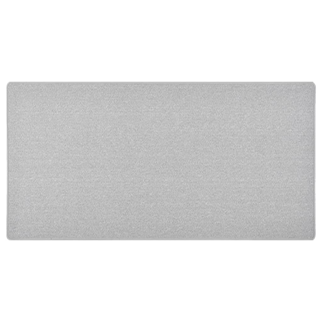 Alfombra de pasillo gris antracita 50x100 cm