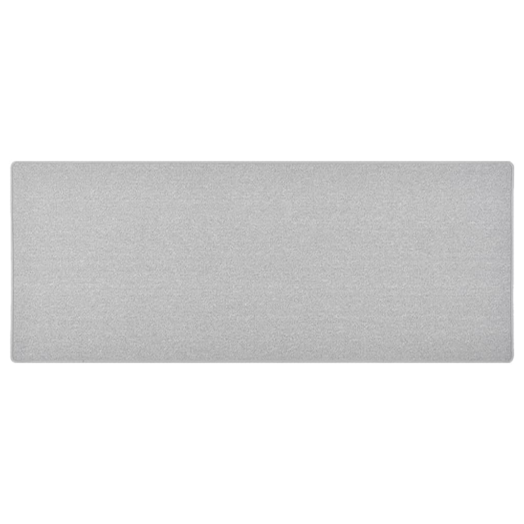 Alfombra de pasillo gris antracita 50x100 cm