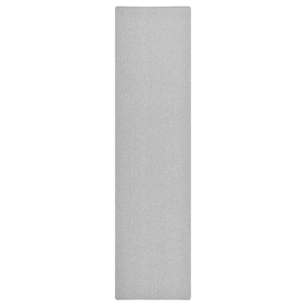 Alfombra de pasillo gris antracita 50x100 cm