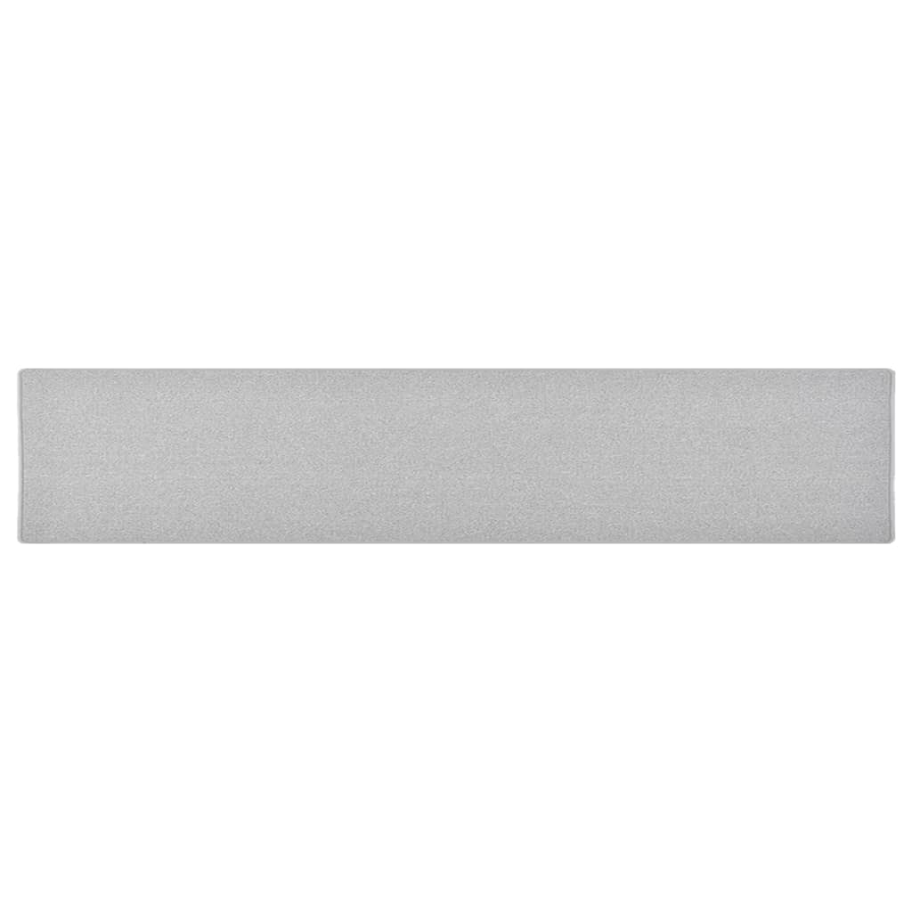 Alfombra de pasillo gris antracita 50x100 cm