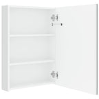 Armario de baño con espejo LED blanco brillante 50x13x70 cm