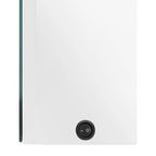 Armario de baño con espejo LED blanco brillante 50x13x70 cm