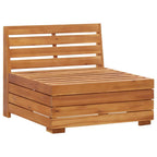 Muebles de jardín 2 piezas con cojines madera maciza de acacia