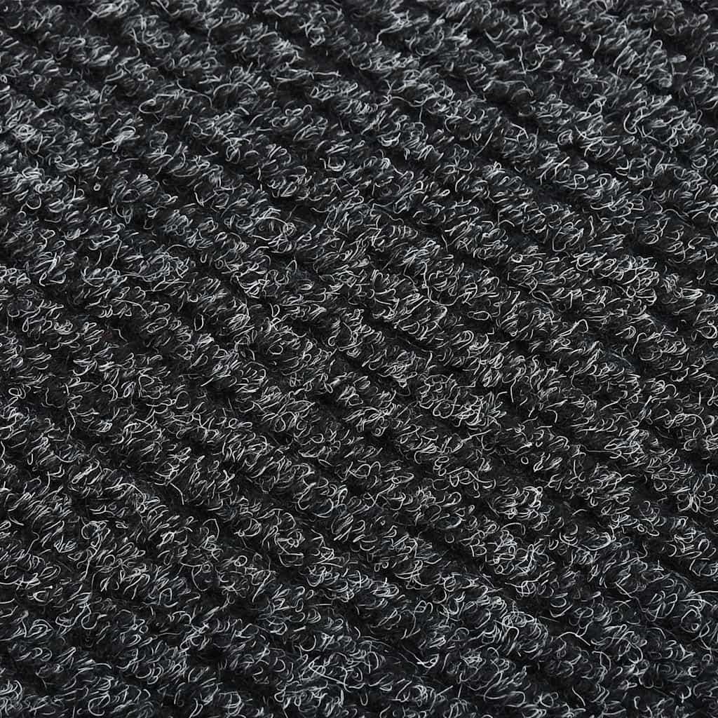 Alfombra de pasillo atrapa suciedad 100x100 cm gris antracita