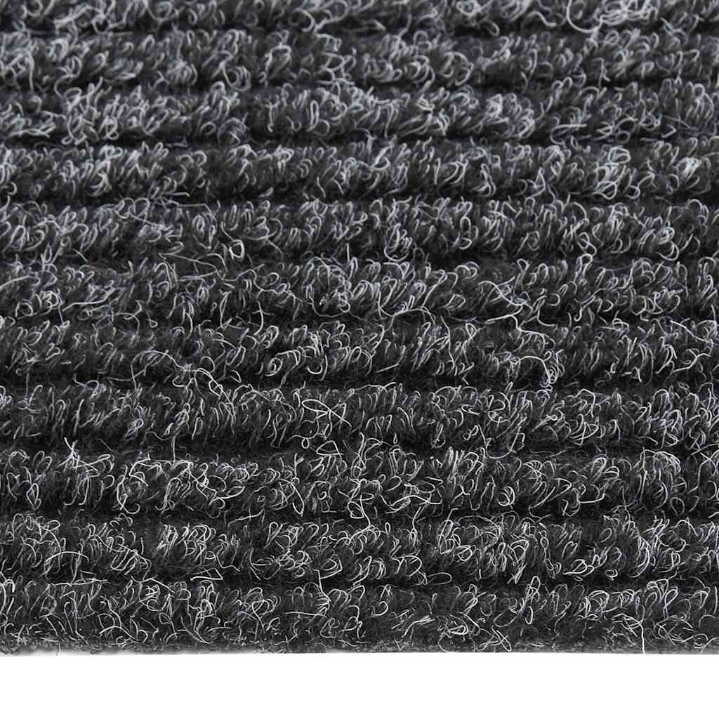 Alfombra de pasillo atrapa suciedad 100x100 cm gris antracita