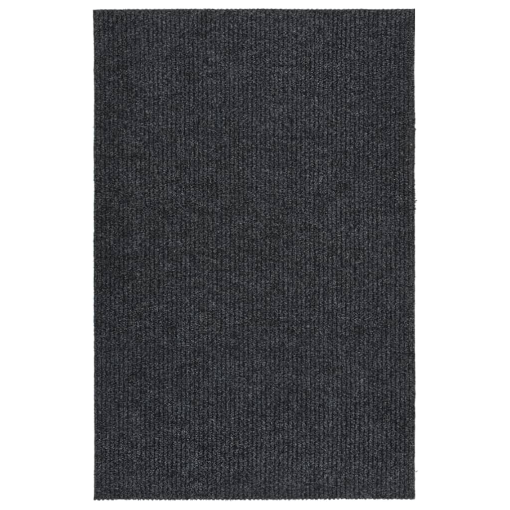 Alfombra de pasillo atrapa suciedad 100x100 cm gris antracita
