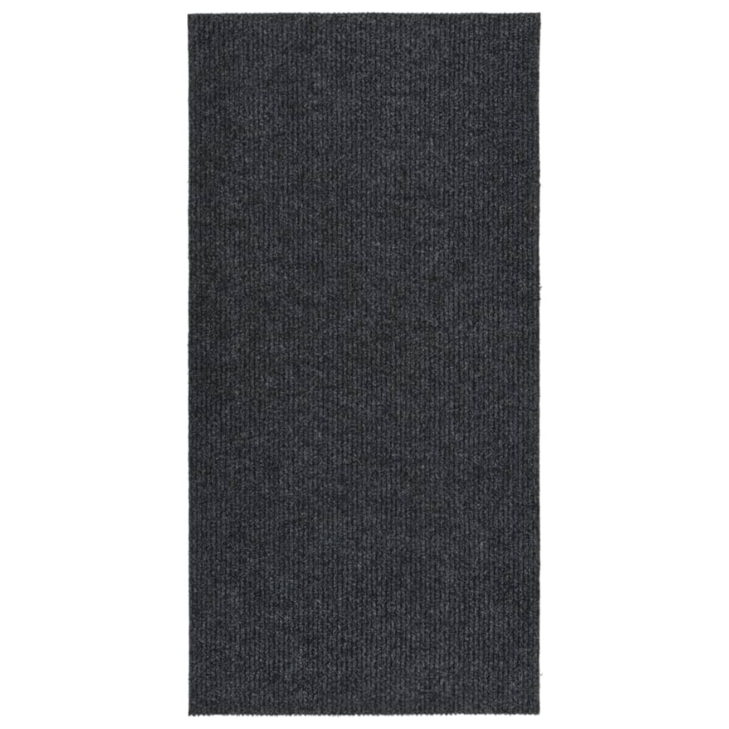 Alfombra de pasillo atrapa suciedad 100x100 cm gris antracita
