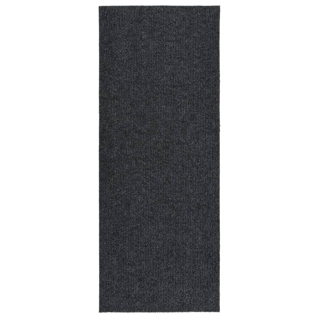 Alfombra de pasillo atrapa suciedad 100x100 cm gris antracita