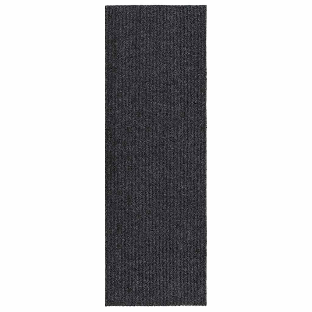 Alfombra de pasillo atrapa suciedad 100x100 cm gris antracita