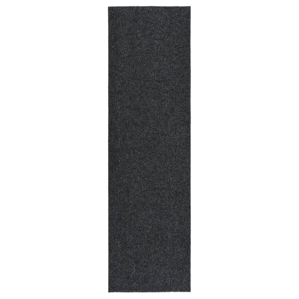 Alfombra de pasillo atrapa suciedad 100x100 cm gris antracita